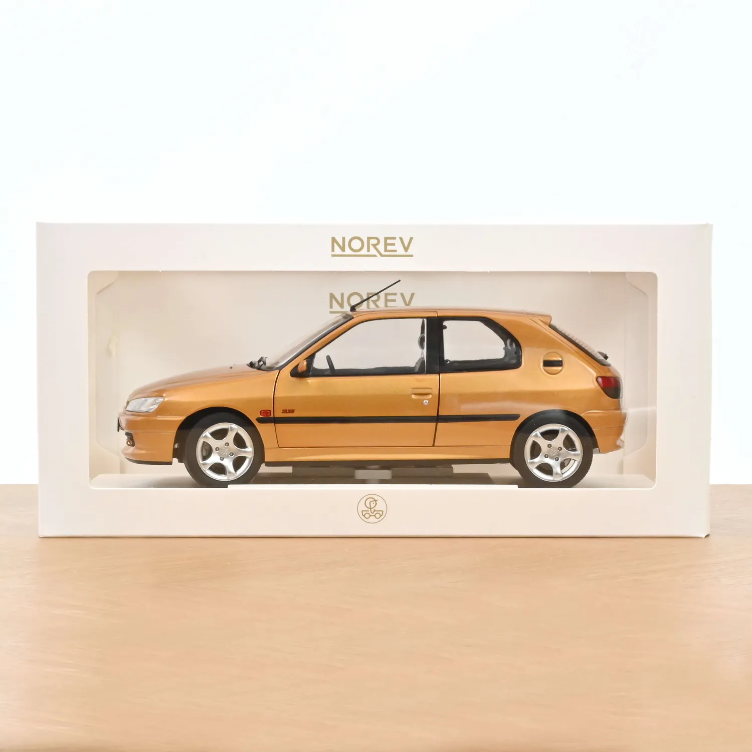 Norev Peugeot 306 S16 1997 voiture miniature 1/18 jaune