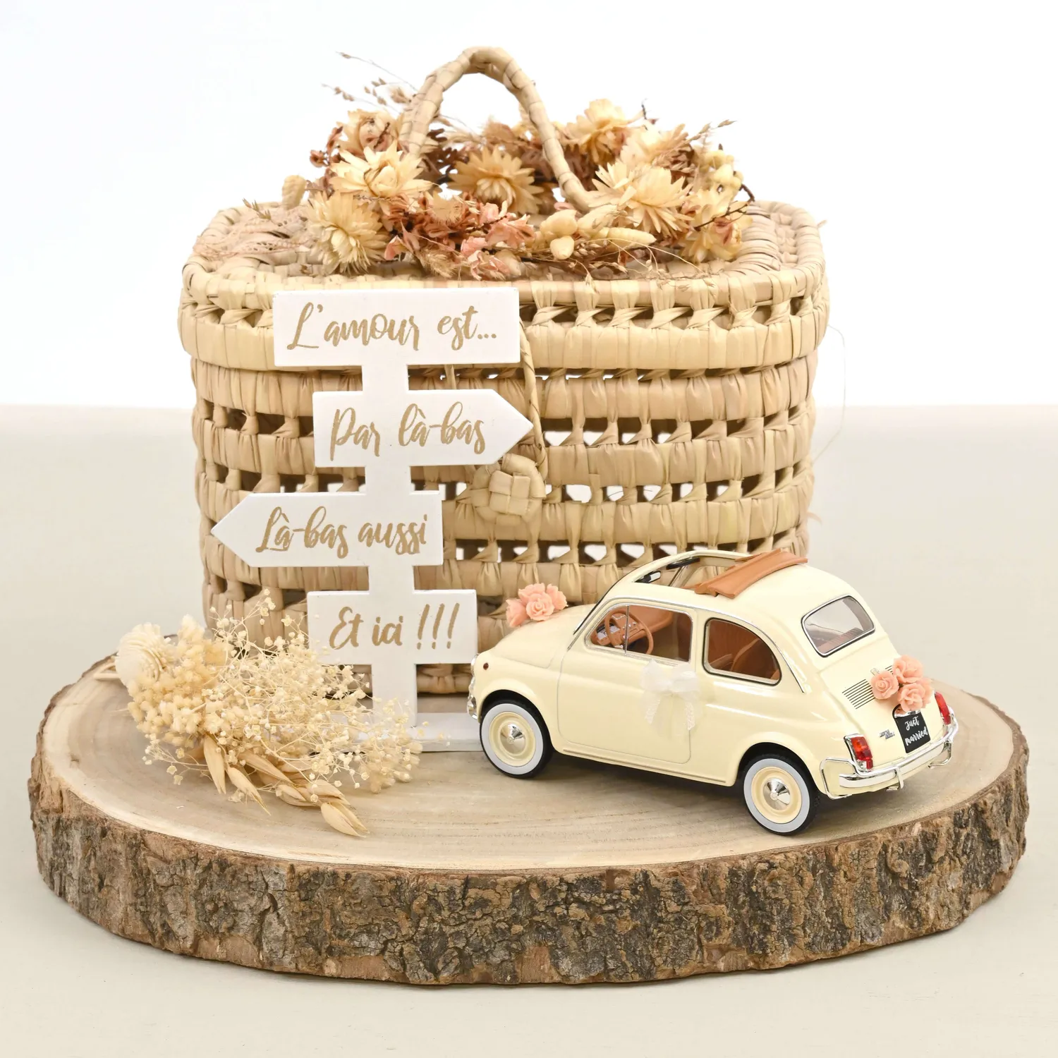Norev Fiat 500 L 1968 voiture miniature 1/18 mariage ivoire