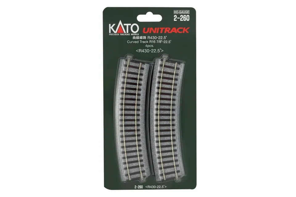 MINIS R430mm 22,5° rail courbe lot de 4