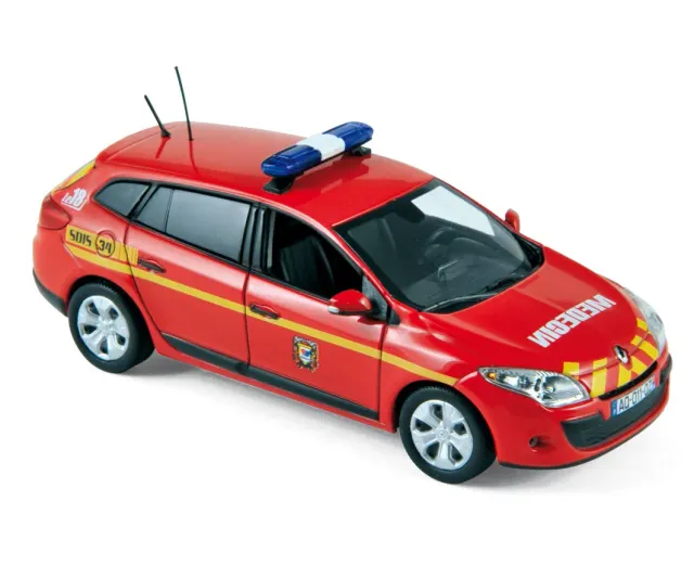 Norev Renault Mégane Sport Tourer 2011 miniature 1/43 pompiers