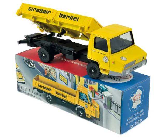 Norev Berliet Stradair benne miniature 1/43 camion latérale