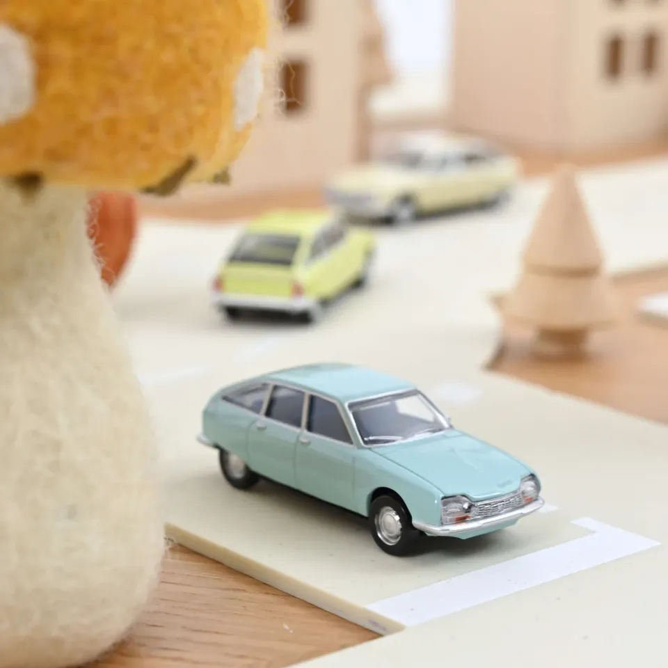 Norev Citroën GS 1971 miniature 1/64 Bleu Thasos