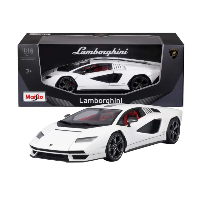 Maisto Countach LPI 800-4 voiture miniature 1:18 blanche métal