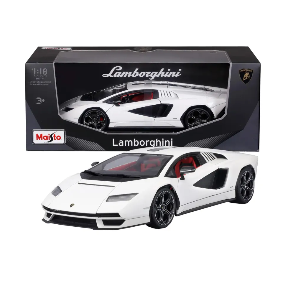 Maisto Countach LPI 800-4 voiture miniature 1:18 blanche métal