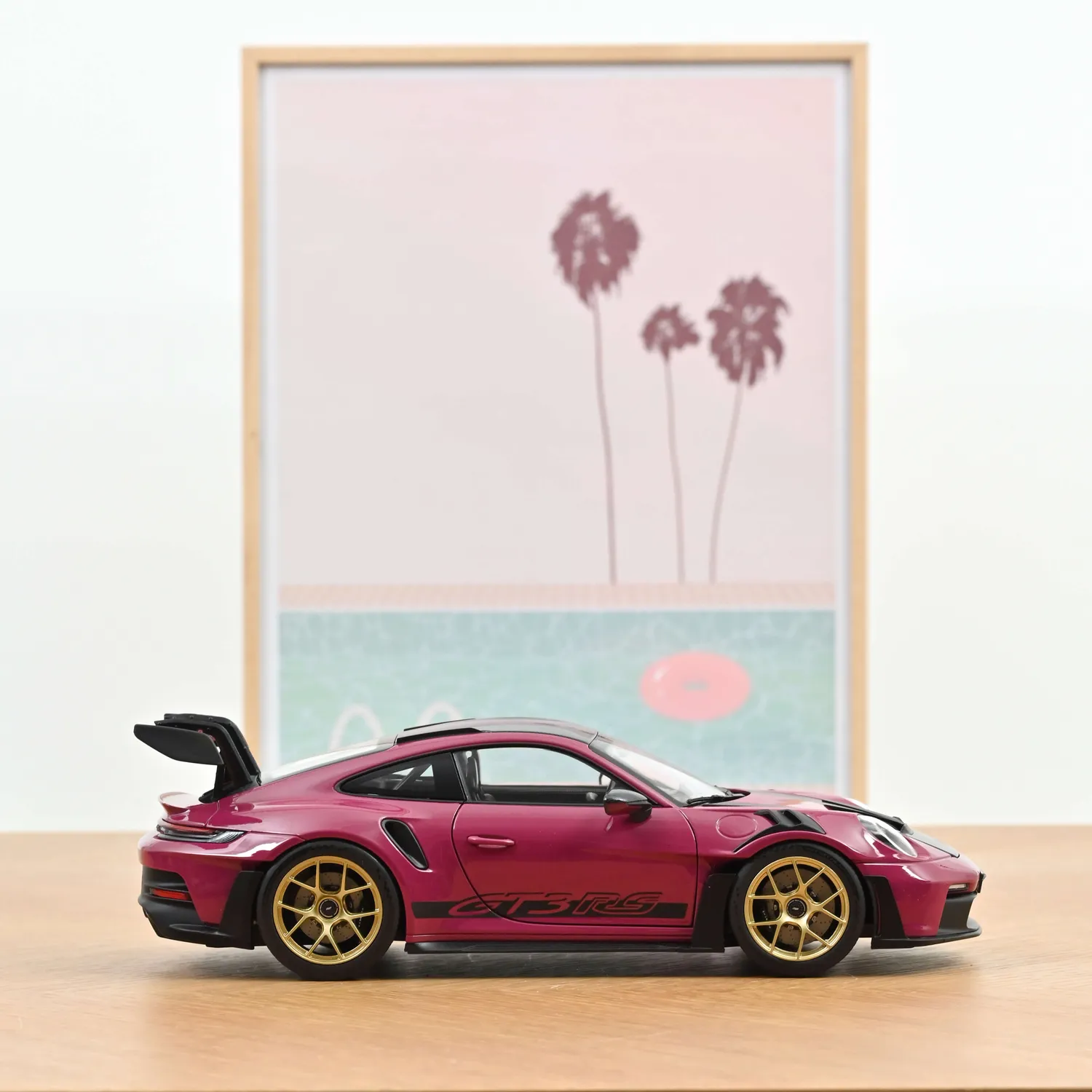Norev Porsche 911 GT3 RS Weissach 2022 miniature 1/18 ruby