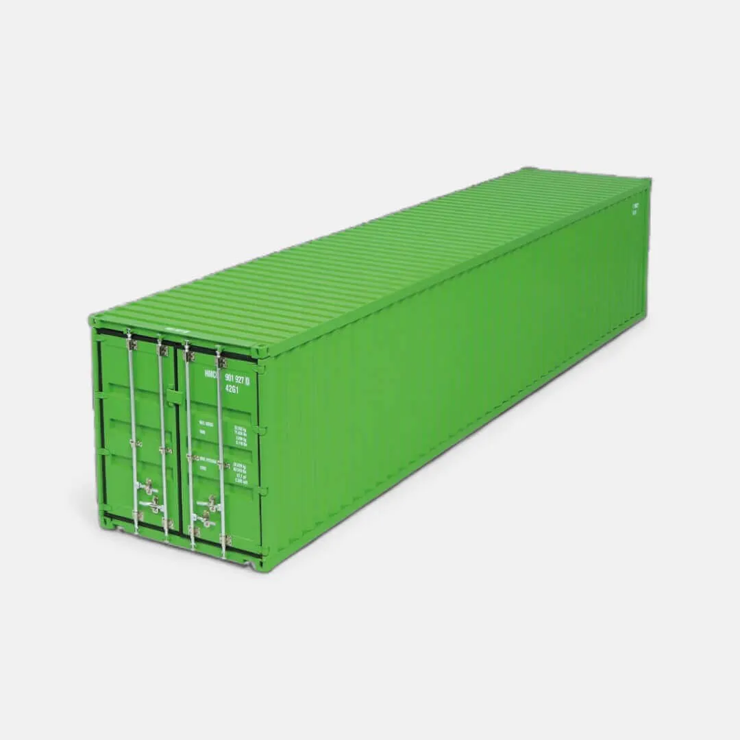 NZG Remorque EU Conteneur 40ft miniature 1:18 vert