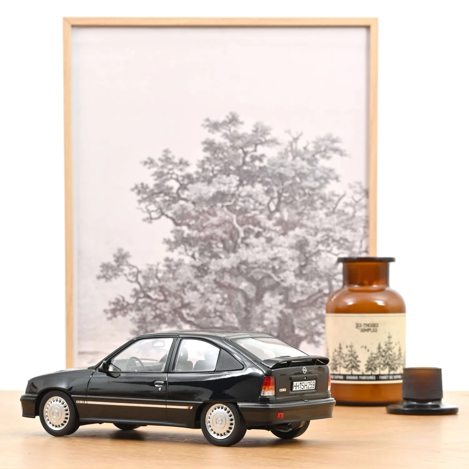 Norev Opel Kadett GSi 1991 miniature 1/18 noir Helmut Schmidt