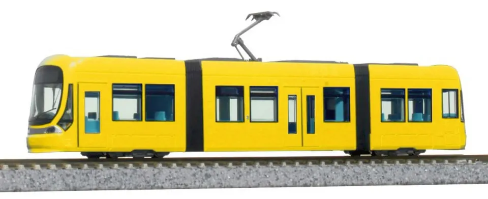 MINIS tramway moderne automotrice miniature jaune