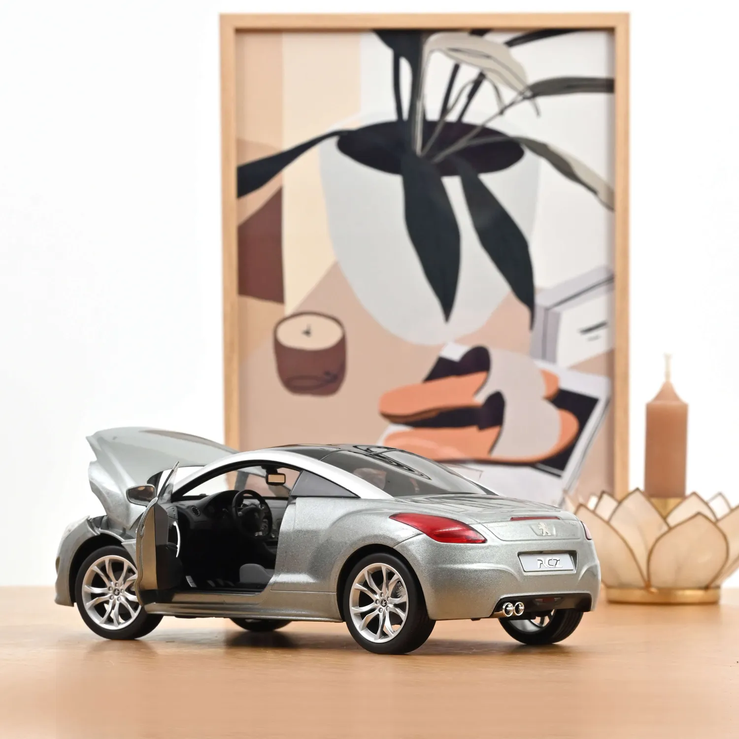 Norev Peugeot RCZ 2010 voiture miniature 1/18 gris Sidobre