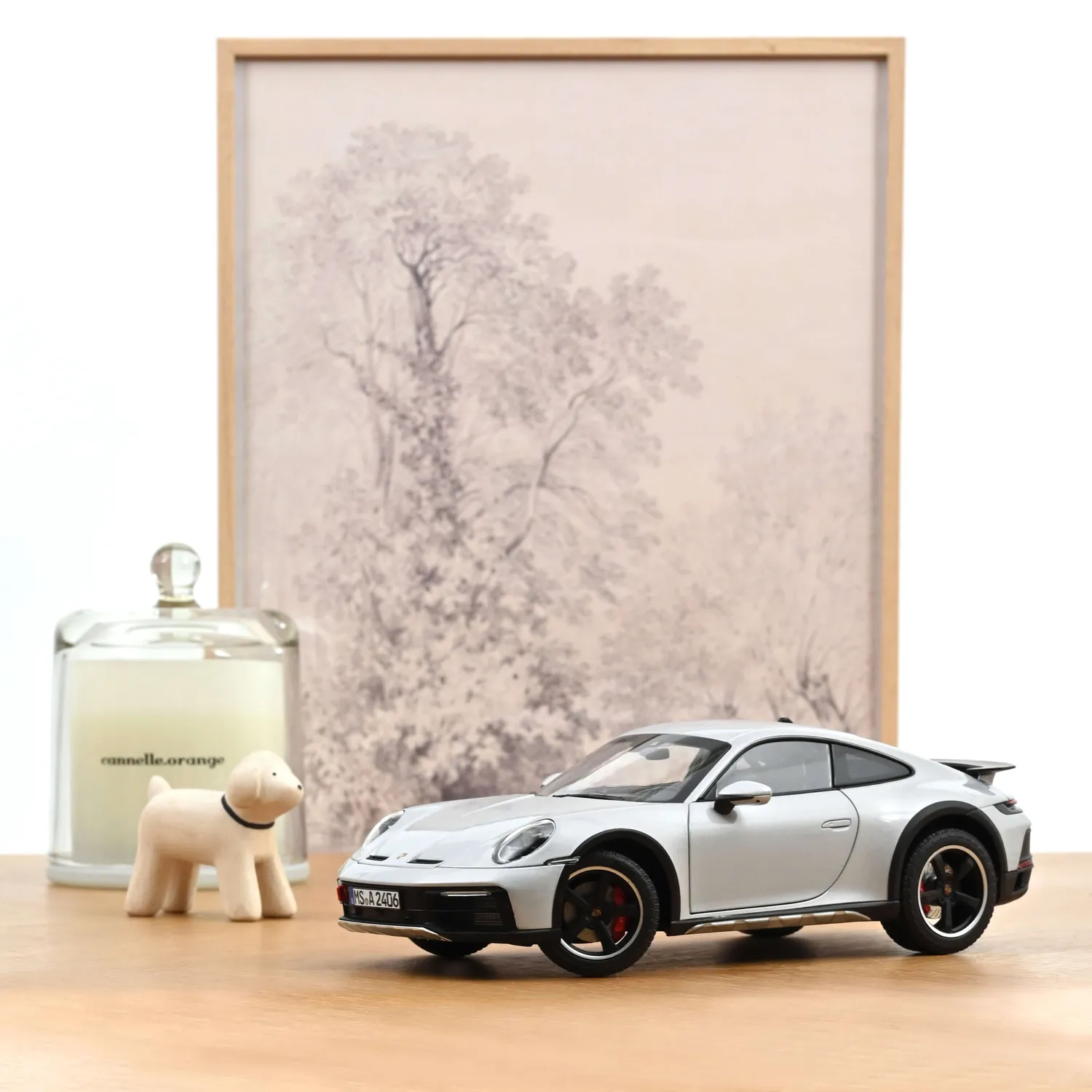 Norev Porsche 911 Dakar 2023 miniature 1/18 gris glacé