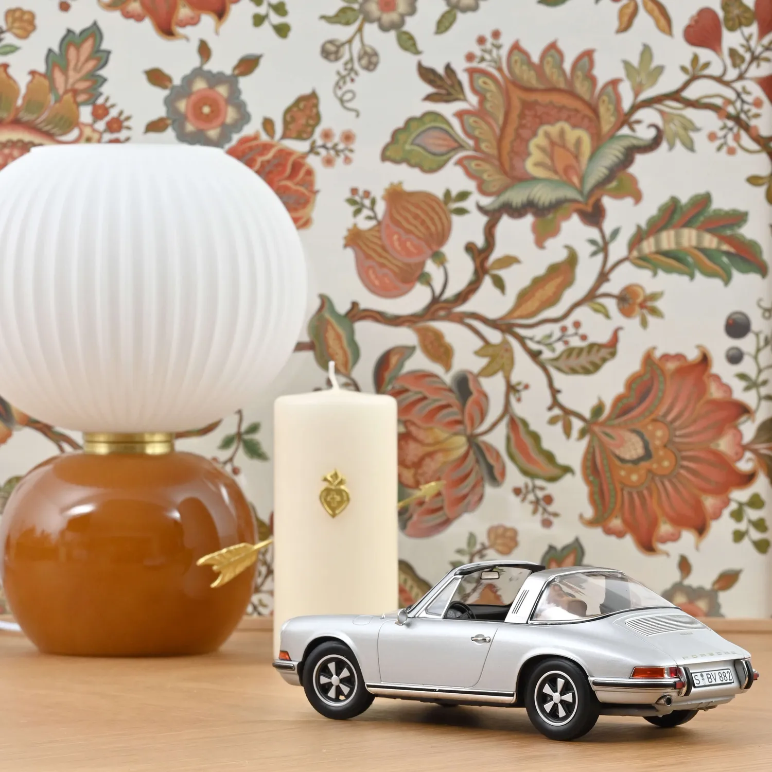Norev Porsche 911 E Targa 1969 miniature argent 1/18 400pcs