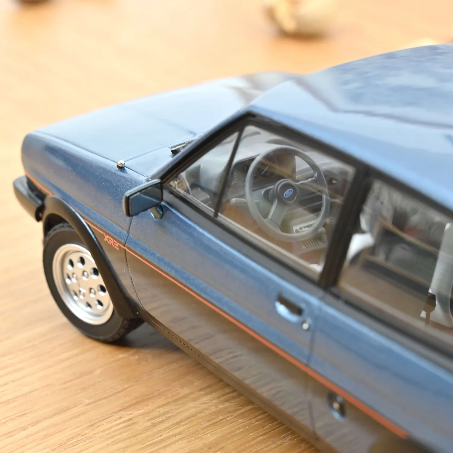 Norev Ford Fiesta XR2 1981 miniature 1/18 bleu métal